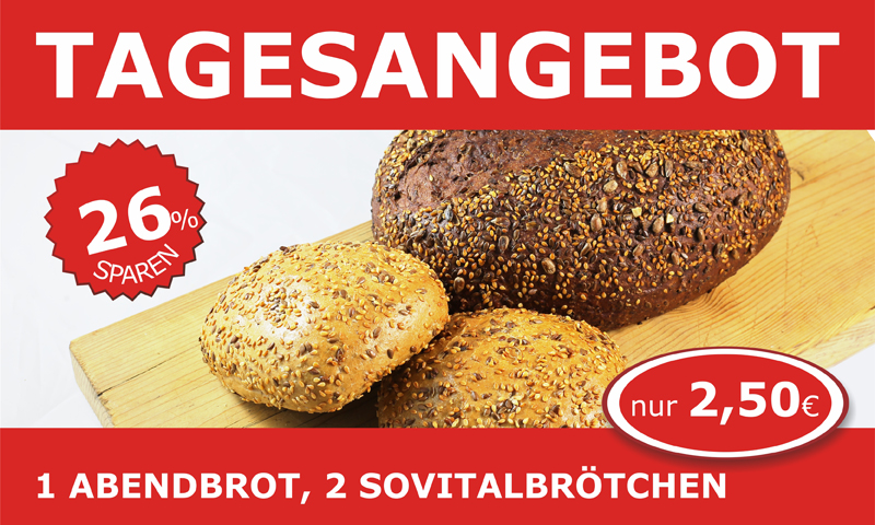Abendbrot und Sovitalbrötchen