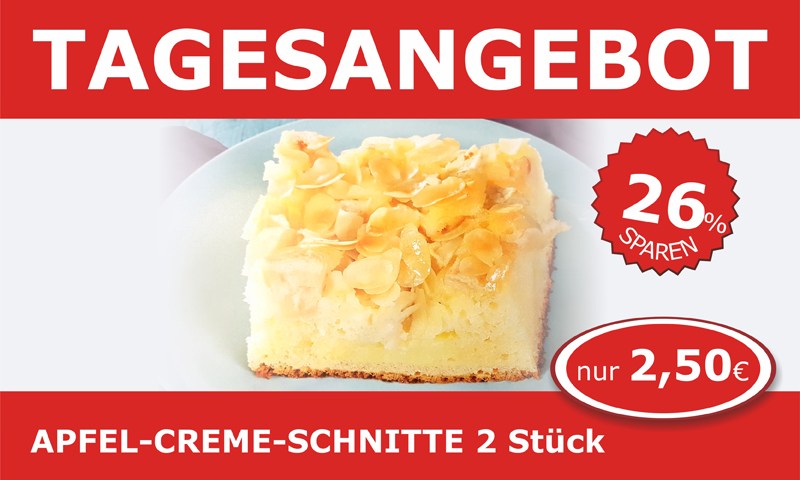 Apfelcreme-Schnitte