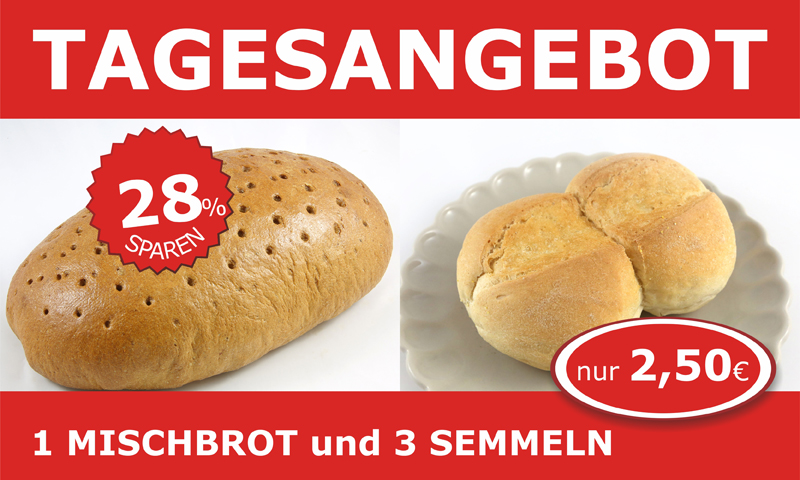 Mischbrot und Semmeln